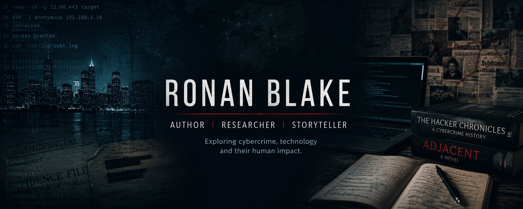 Ronan Blake — author, researcher, storyteller